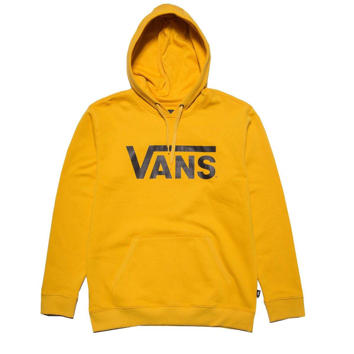 vans contrasting checkered gold & black hoodie