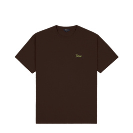 Dime classic small logo t-shirt deep brown