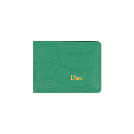 Dime quilted bifold wallet grass