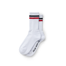 Polar Stripe Socks White / Black / Red