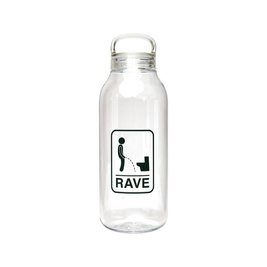Rave Skateboards- Rave X Kinto 500 ml Water Bottle (Clear)