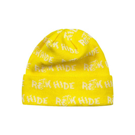 Raw Hide Beanie Small Logo (Yellow)