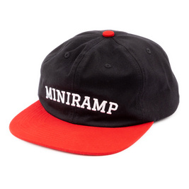 miniramp cap black red