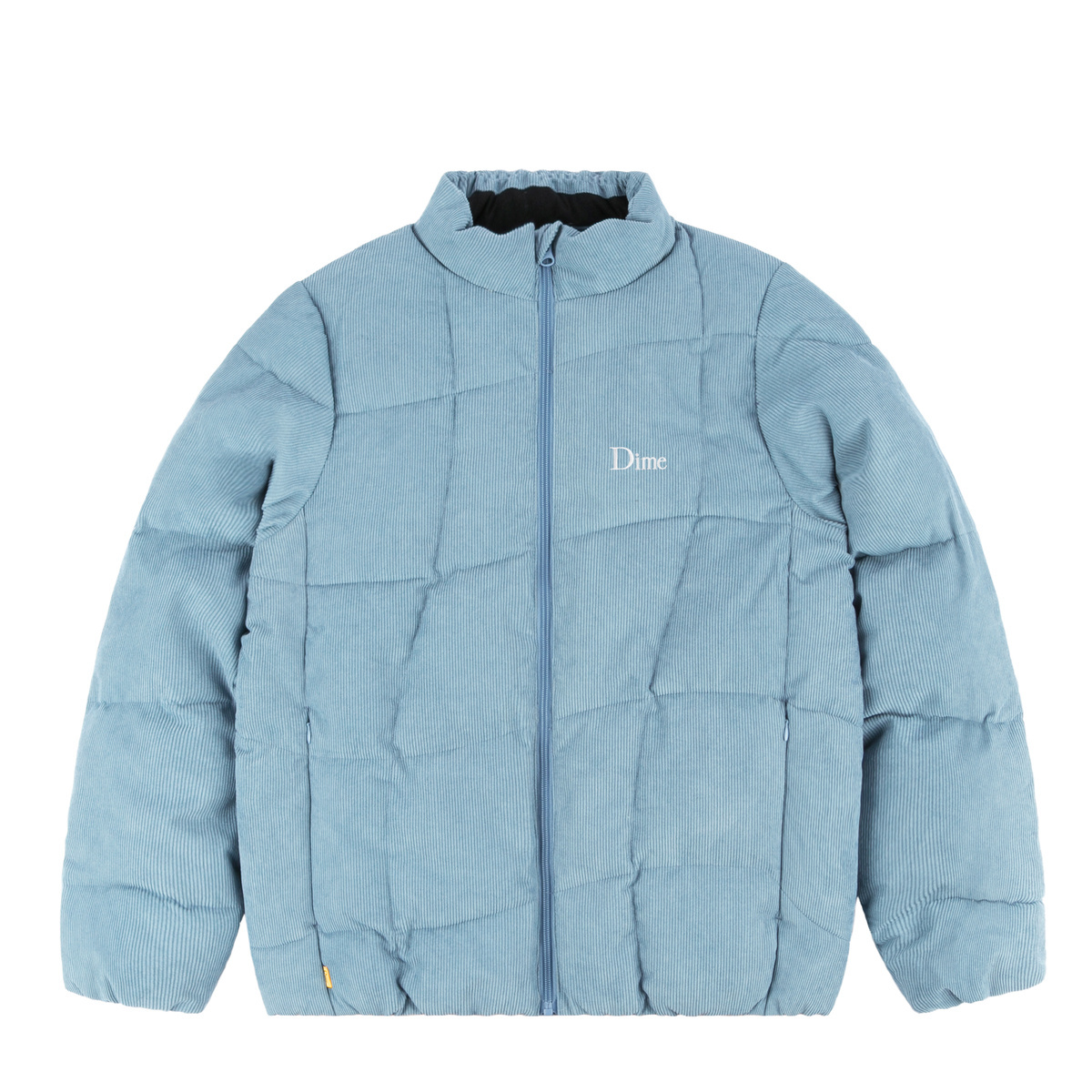 Dime Corduroy Wave Puffer Jacket Light Blue