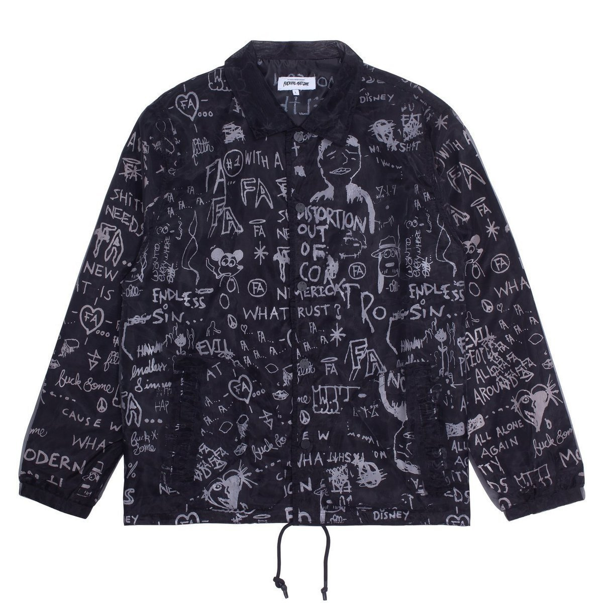 Fucking Awesome - Distortion Coaches Jacket Black | Clothes