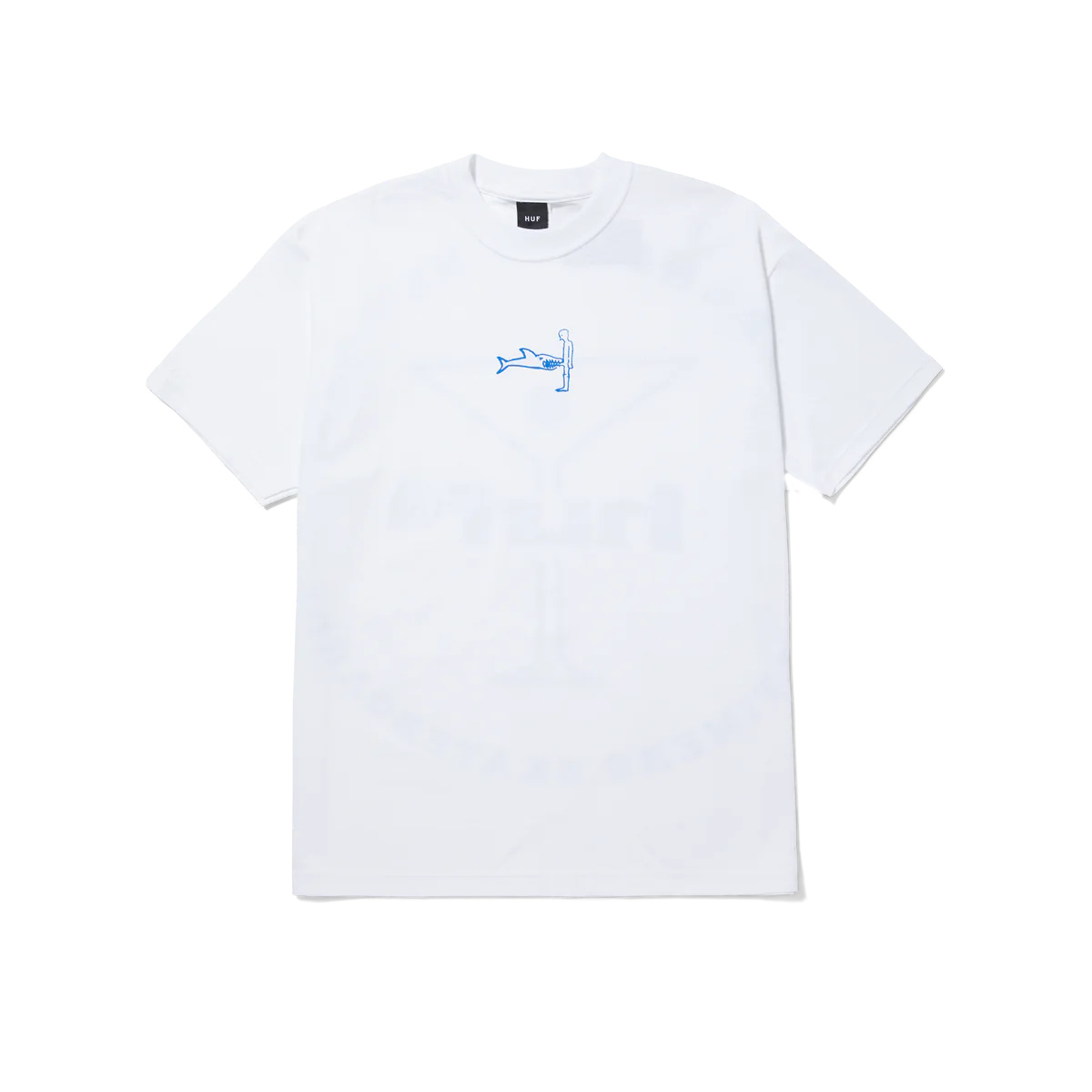 Huf x Alltimers Shark attack tee white Clothes T shirts T