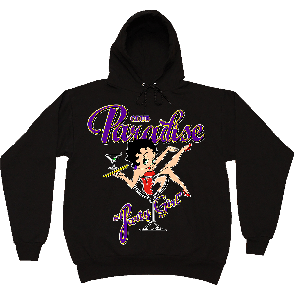 Paradise NYC PARTY GIRL HOOD - Black | News Clothes \ Tops \ Hoods