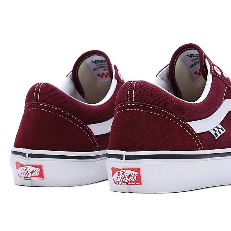 Vans Old Skool Port True White czerwony Shoes Vans Brands