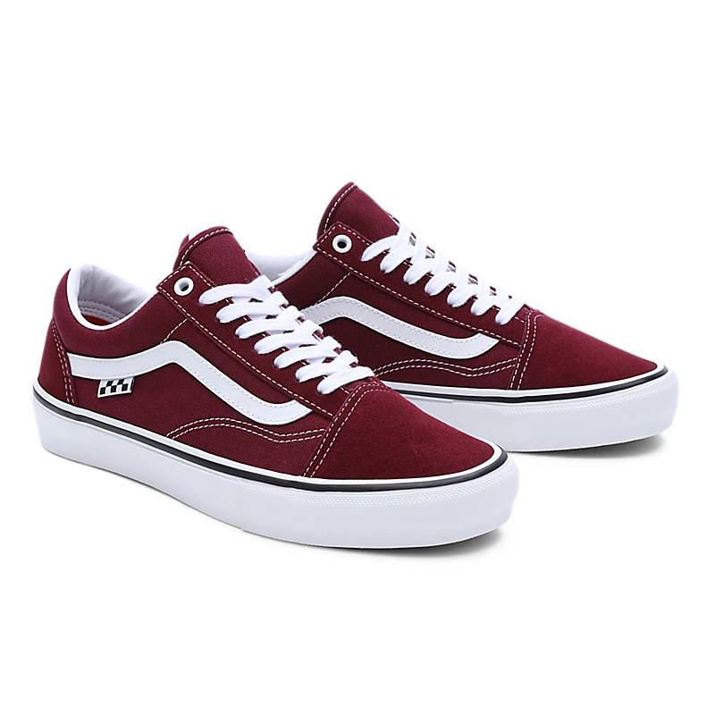 Vans Old Skool Port True White czerwony Shoes Vans Brands