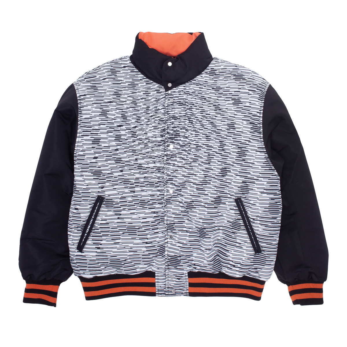 reversible varsity puffer