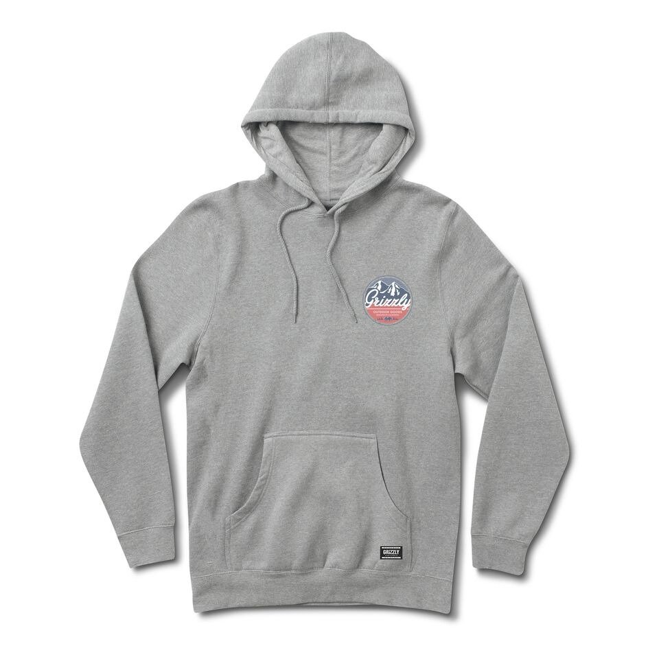grizzly frosted peaks hoodie heather grey | Brands \ Grizzly Griptape ...