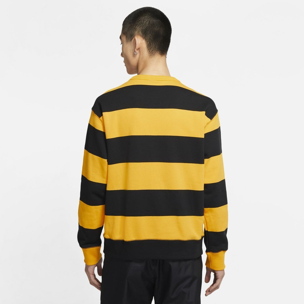 Black and 2025 yellow crew neck