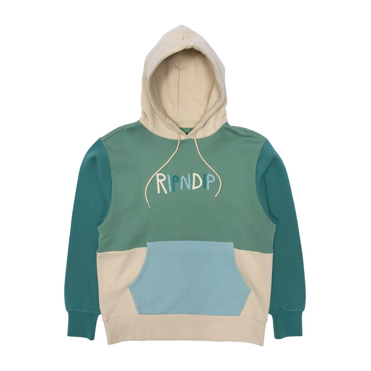 ripndip logo color block hoodie multi SALE Sale 40