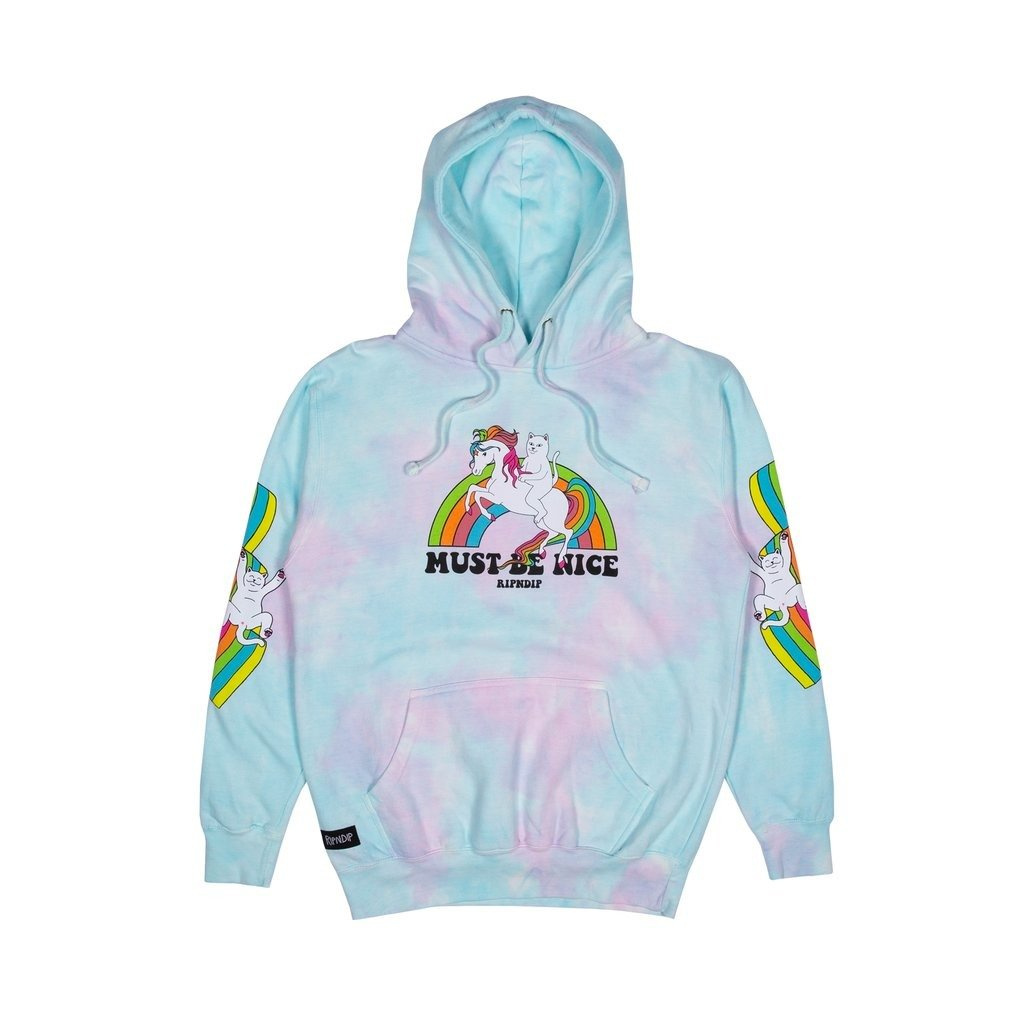 cotton candy tie dye hoodie