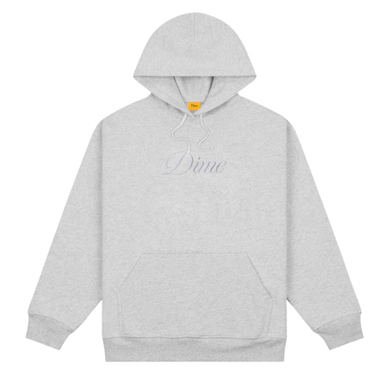  Dime cursive logo hoodie grey