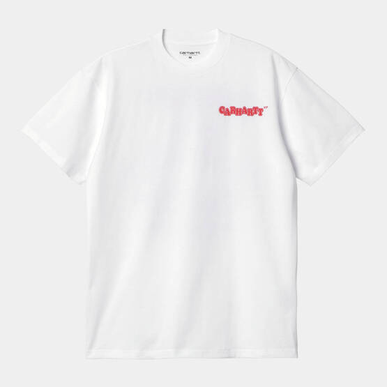 Carhartt WIP S/S Fast Food T-Shirt (White/Red)