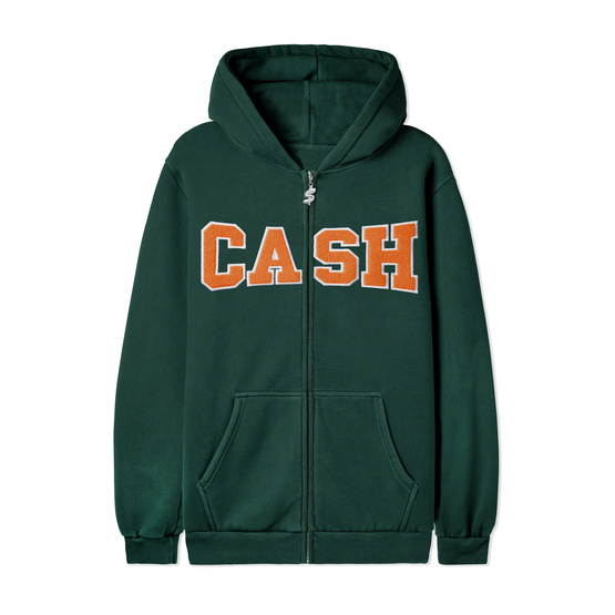 Cash Only Campus Zip-Thru Hood(Green)