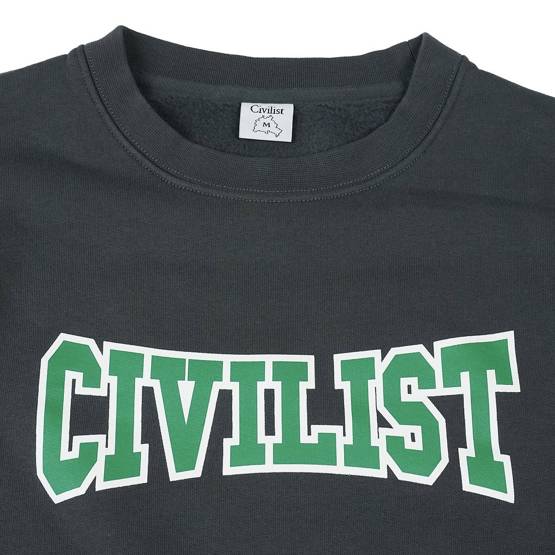 Civilist CLUB CREWNECK CHARCOAL