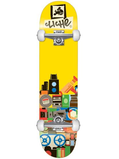 Cliche - Document FP Yellow 8.0" Complete Skateboard