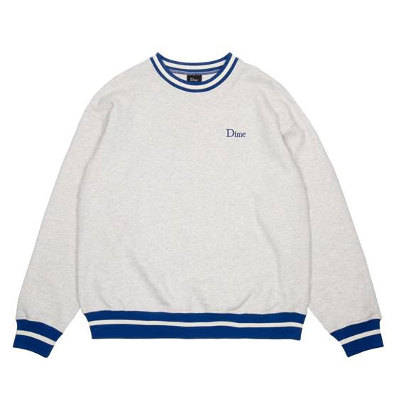 DIME CLASSIC FRENCH TERRY CREWNECK ASH