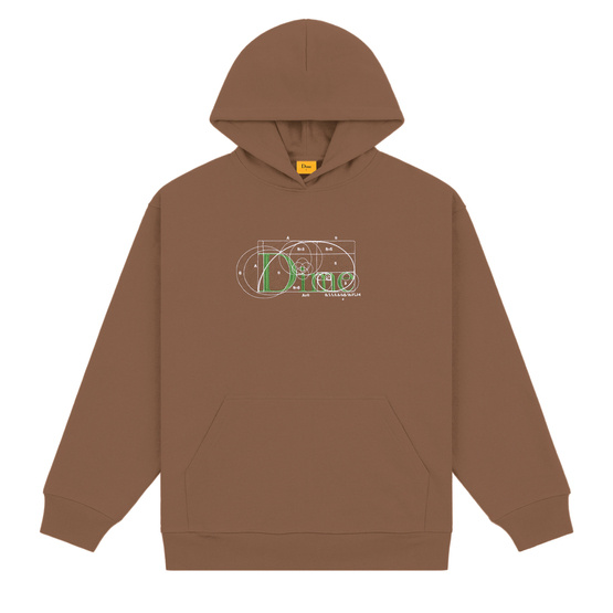 Dime Classic ratio hoodie brown