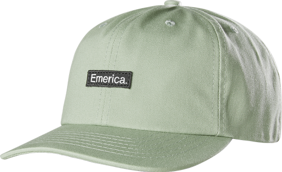 EMERICA Pure Patch 6 Panel Snapback (OLIVE)
