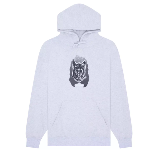 Fucking Awesome Cat Mask Hoodie (Heather Grey)