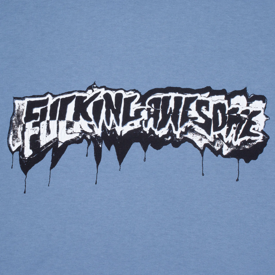 Fucking Awesome - Dill Cut Up Logo Hoodie (Dusty Blue)
