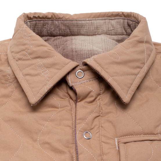 Fucking Awesome Lightweight Reversible Flannel Jacket (Tan/Brown)