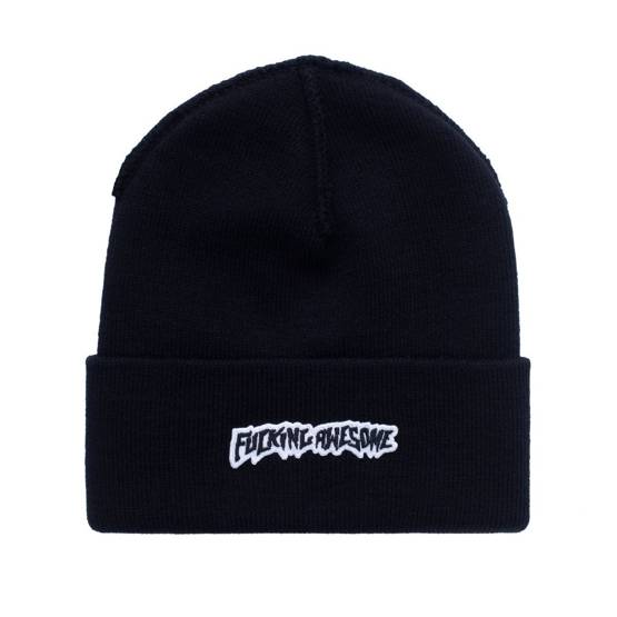 Fucking Awesome - Little Stamp Cuff  Beanie Black