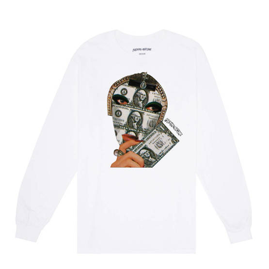 Fucking Awesome - Money Face L/S Tee (White)