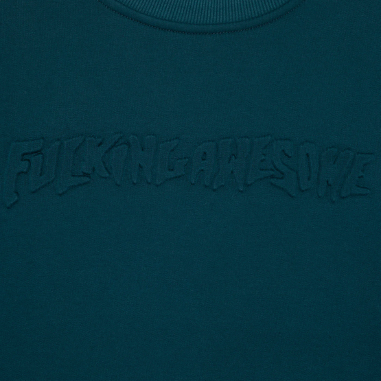 Fucking Awesome - Stamp Embossed Crew (Teal)