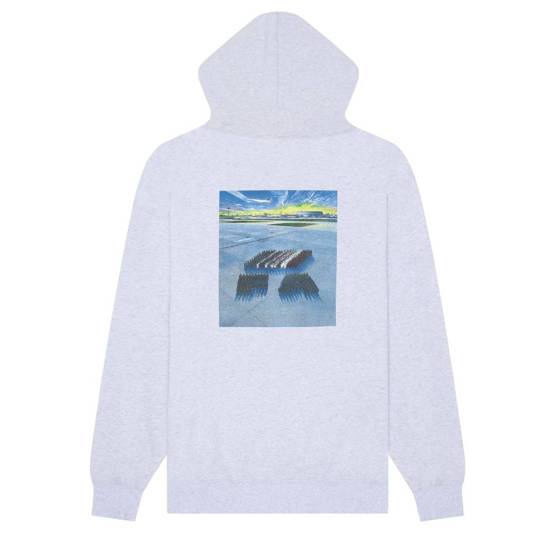 Fucking Awesome airlines hoodie grey