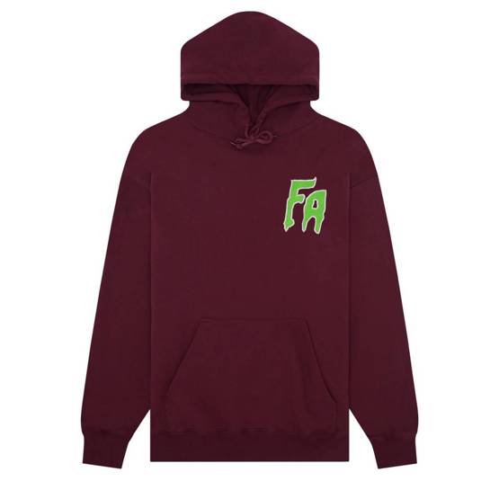 Fucking Awesome seduction of the world hoodie maroon