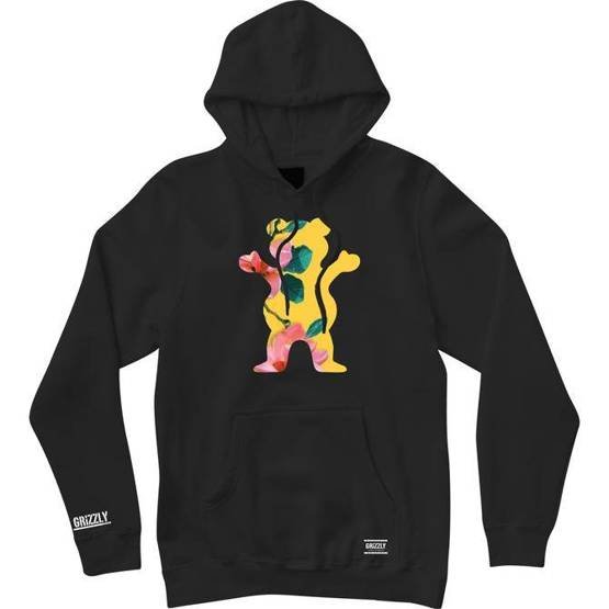 GRIZZLY Blossom Hoodie Black