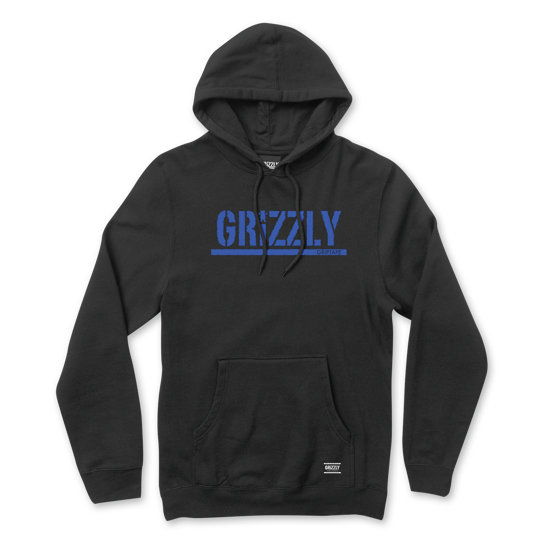 Grizzly OG Stamp Hoodie Black/Blue