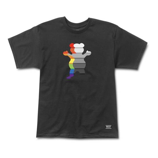 Grizzly prism bear tee black