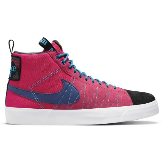 Nike SB Zoom Blazer Mid Premium Rush Pink/deep Royal Blue-laser Blue