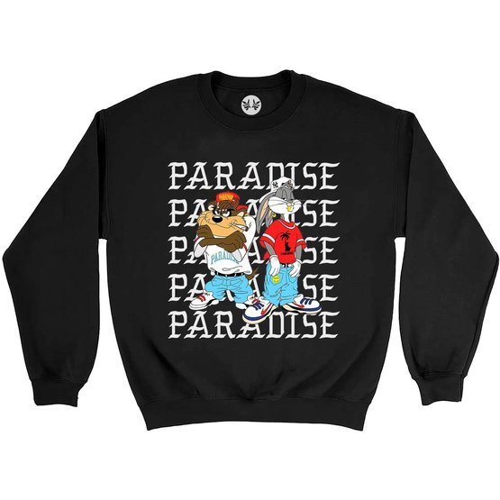 PARADISE NYC KRIS KROSS CREW - Black