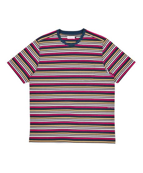 POP TRADING COMPANY  striped pocket t-shirt