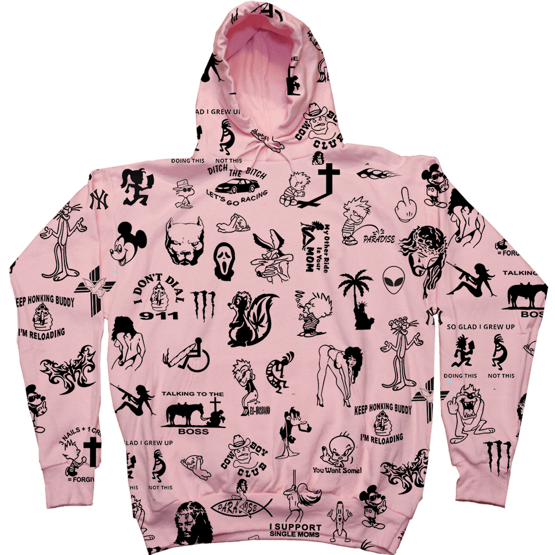 Paradise DECAL HELL HOOD pink