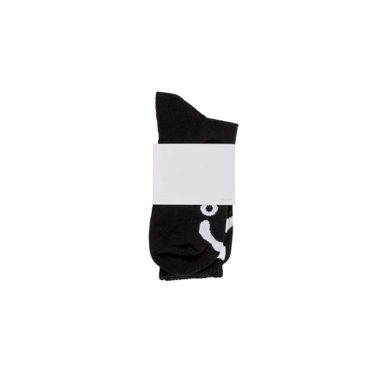 Polar Happy Sad Socks - black