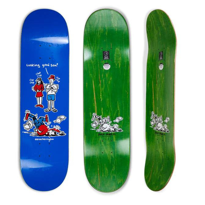 Polar Skate Co. Aaron Herrington Looking Good Son (Blue) Skateboards