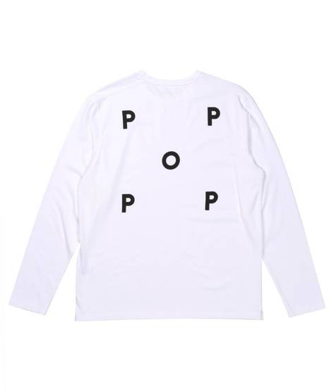 Pop Logo Longsleeve White/Black
