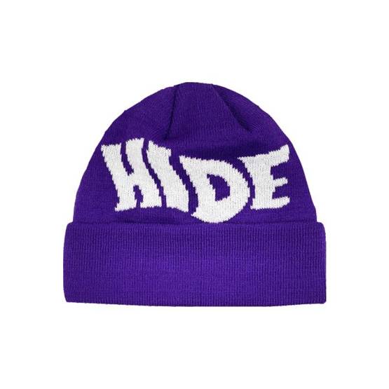 Raw Hide Beanie (Purple)