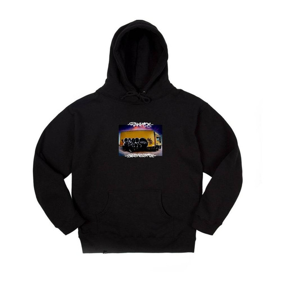 Raw Hide Express Delivery Hoodie Black