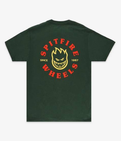 SPITFIRE BIGHEAD CLASSIC T-SHIRTY (FOREST GREEN)