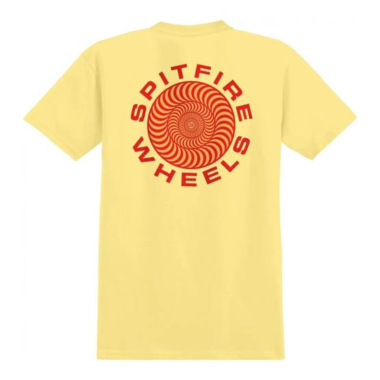 SPITFIRE CLASSIC 87' SWIRL T-SHIRTY  (yellow / red)