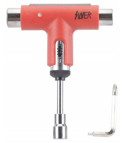 Skate Tool Silver - Red