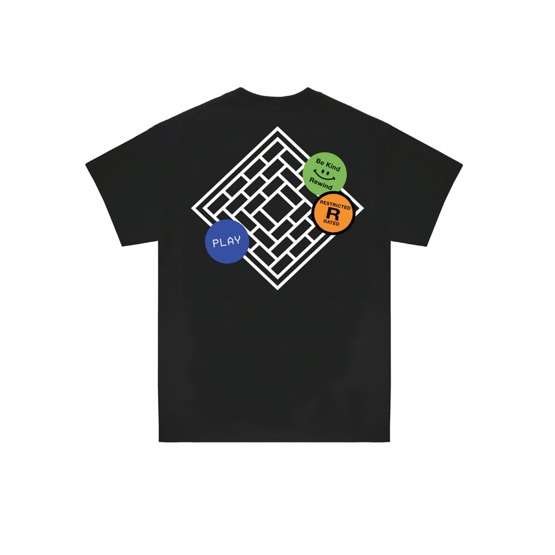 The National Skateboard Co. Tapes Tee (Black)